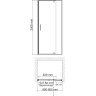 Душевая дверь в нишу WASSERKRAFT ELBE 74P04 90 см