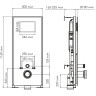 Система инсталляции для унитазов WASSERKRAFT ABENS 20TLT.010.ME.BL.MB02