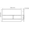Система инсталляции для унитазов WASSERKRAFT ABENS 20TLT.010.ME.WH.MB04