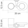 Стакан с мыльницей WASSERKRAFT AMMER К-7026 K-7026